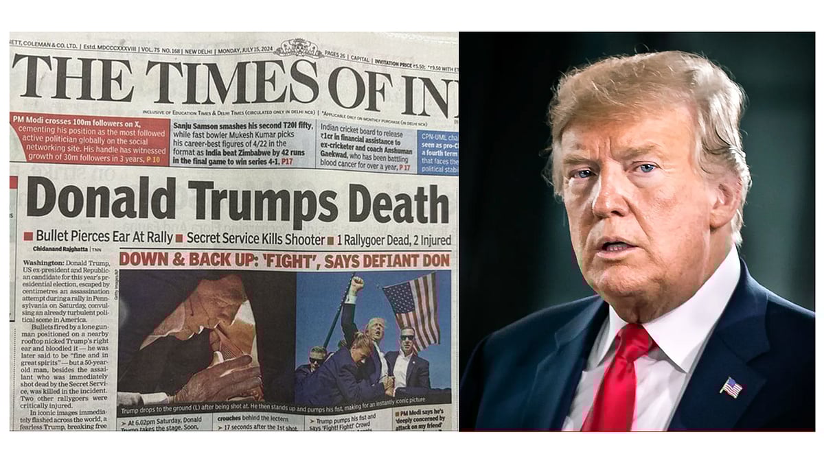 'Donald Trumps Death', Times Of India Headline Invites Mixed Reactions As Many Misunderstood It As Factual Error |