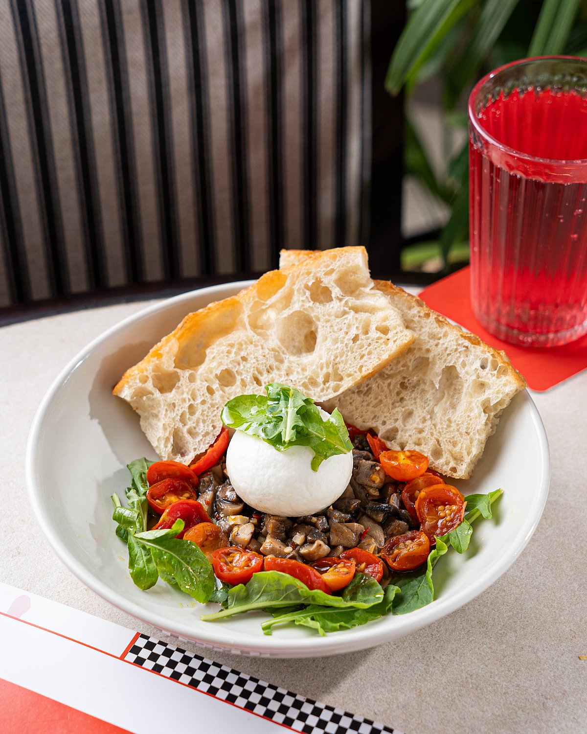 Mushroom & Pesto Burrata