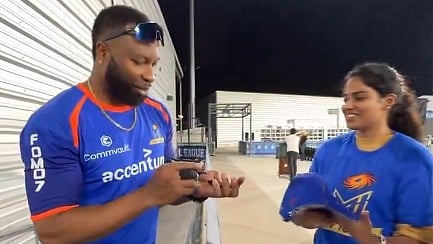 'I Humbly Apologise': Kieron Pollard Meets Fan After MI New York Captain's Six Hits Her In MLC 2024 Match; Video 