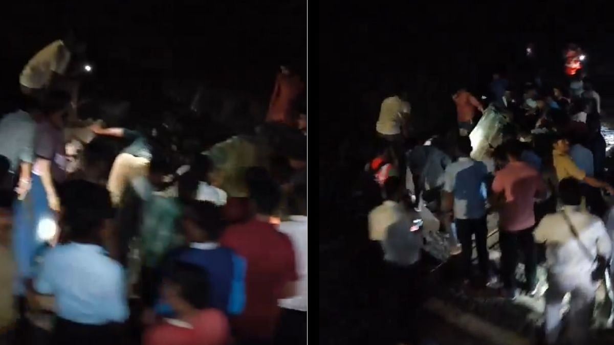 A large boulder has fallen onto the tracks between Asangaon and Adgaon on the Kalyan-Kasara railway section of Central Railways Mumbai division on Wednesday night | Kamal Mishra