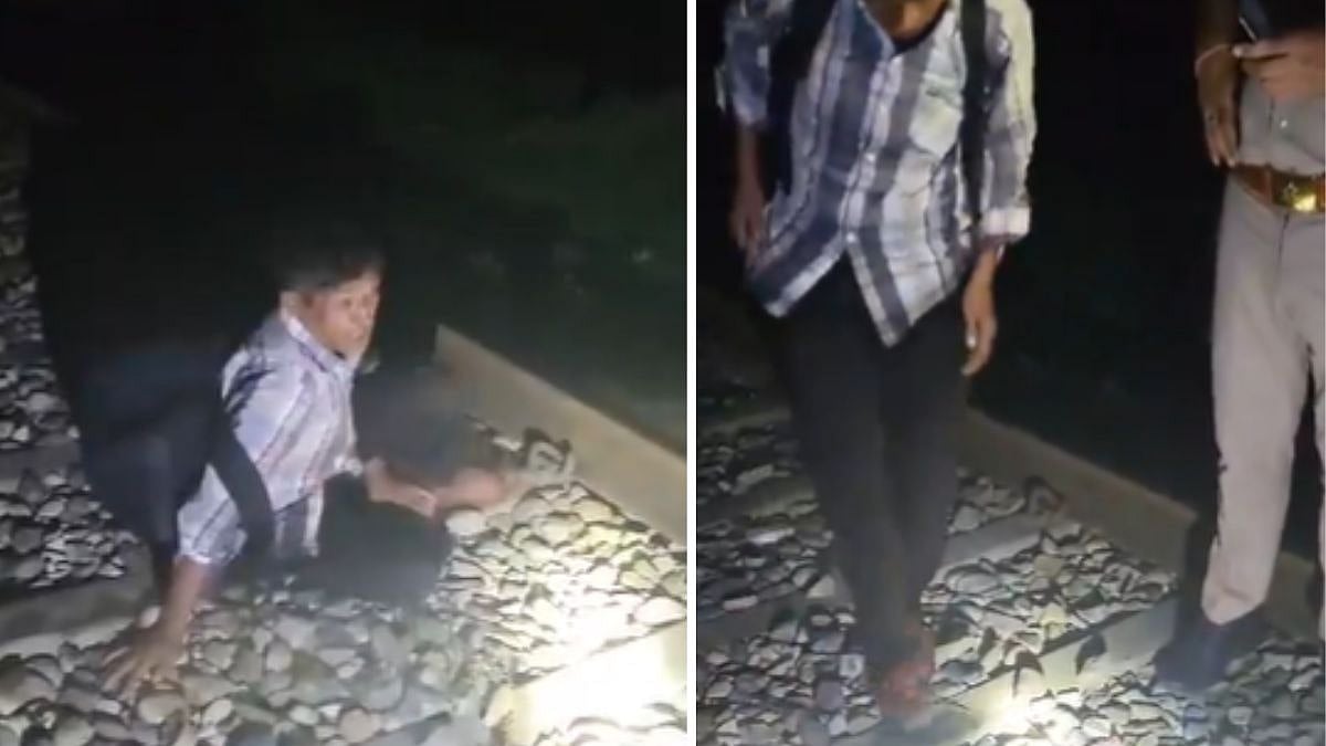 UP: Drunk Man Sleeping On Railway Track Escapes Unhurt As Train Passes ...