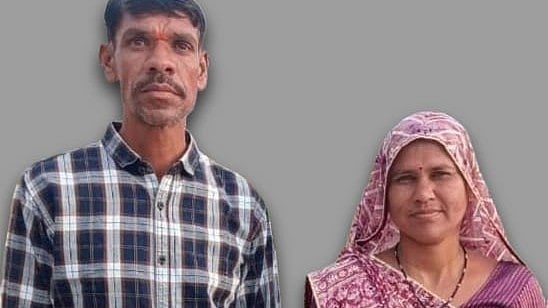 Sangeeta with her husband Charan Patel