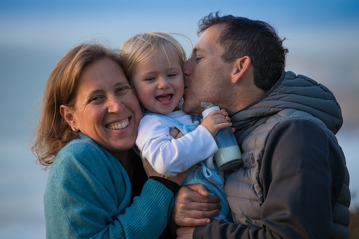 Susan Wojcicki with her family