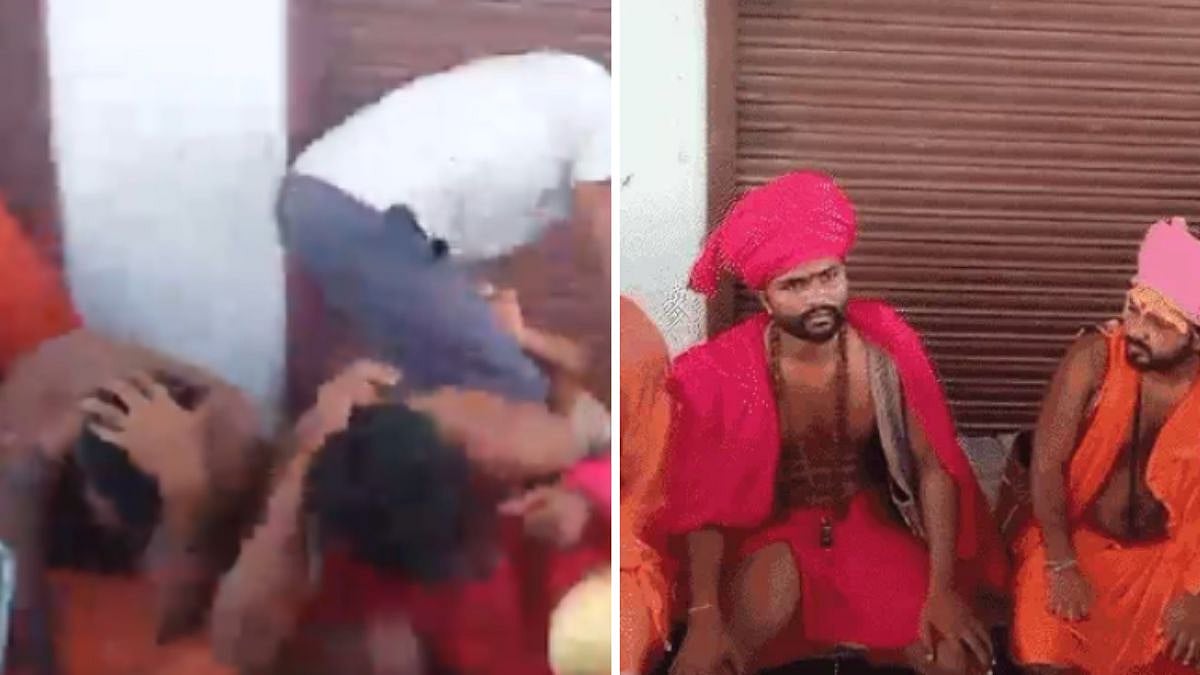 Video: 4 Men Posing As Sadhus Brutally Beaten With Slippers By Villagers After Theft In Lucknow