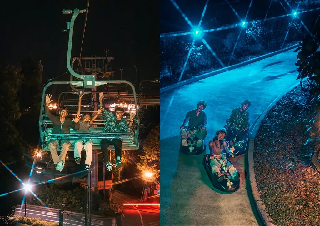 Night luge. Photo courtesy: Skyline Luge Singapore/ Sentosa Development Corporation.