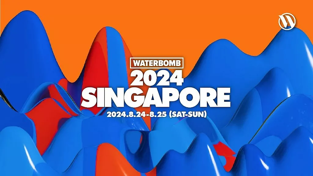 Waterbomb Singapore. Photo courtesy: WATERBOMB SINGAPORE 2024 and Viu/Singapore Development Corporation.