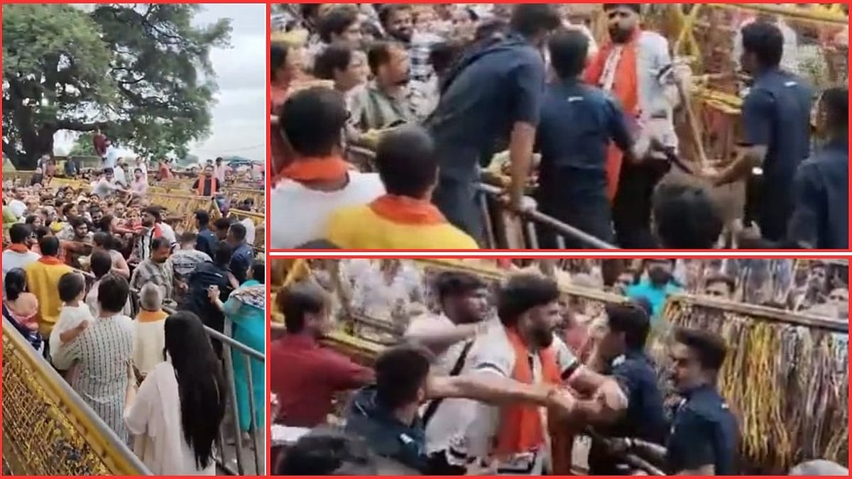 Devotees beaten by security personnel outside Kaal Bhairav temple Ujjain | FPJ