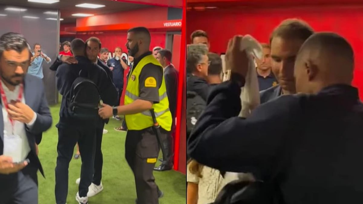 VIDEO: Kylian Mbappe's La Liga Debut For Real Madrid Falls Flat, Post-Match Gesture To Tennis Icon Rafael Nadal Goes Viral