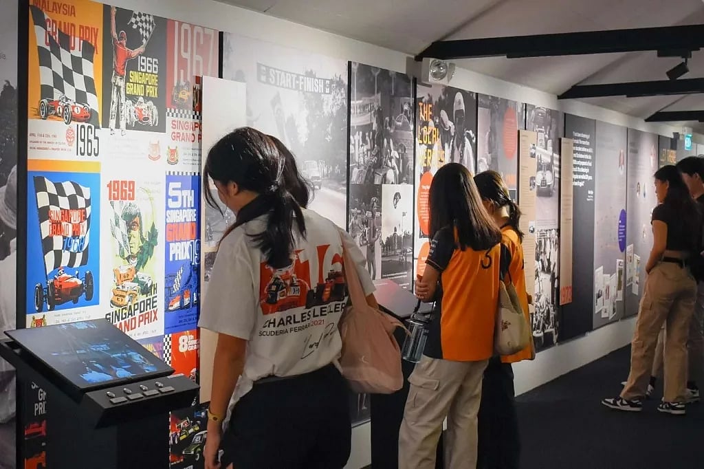 A Race Through Time – The Singapore Grand Prix Through The Years. Photo courtesy: Ferrari Experience; Gallery26.