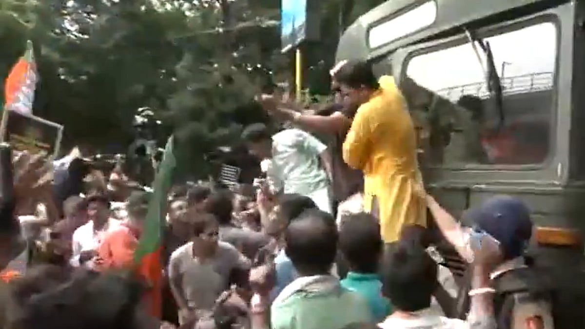 Kolkata: BJP Protest At Swasthya Bhawan Disrupts Bidhannagar, LoP Suvendu Adhikari Detained; Party Criticises Police Response (VIDEO) | X