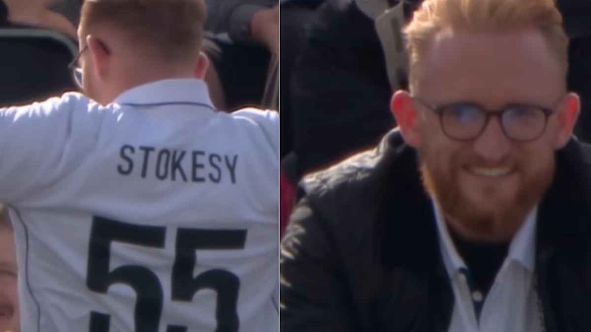 Stokes 2.0: Ben Stokes Doppelganger Spotted During ENG vs SL 1st Test at Old Trafford, England Skipper Gives Priceless Reaction; Video
