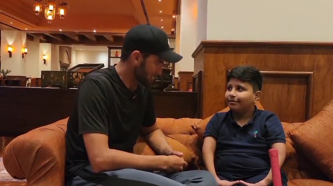 Shaheen Shah Afridi. | (Credits: Screengrab)