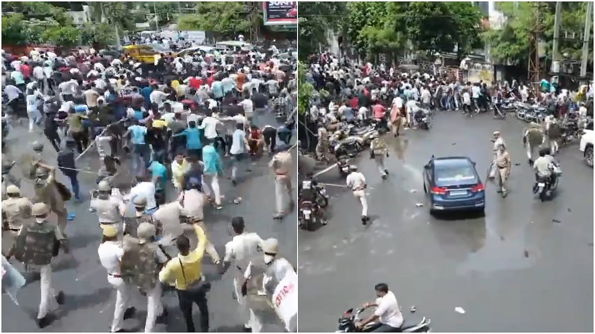 Rajasthan: Communal Tension Erupts In Bhilwara After Animal Remains Found Outside Religious Site; Visuals Surface | X