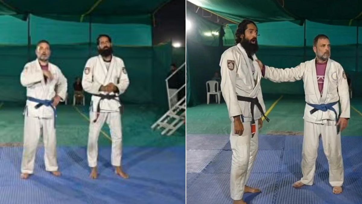 Congress MP Rahul Gandhi Shares Old Video Of Him Performing Martial Arts With Fellow 'Yatris' During Bharat Bharat Jodo Yatra