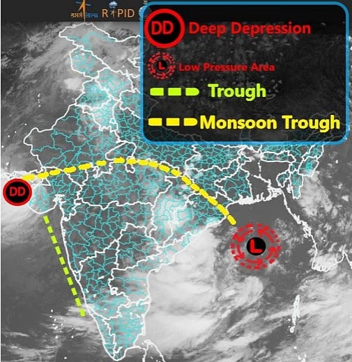 The monsoon trough is currently passing through Shivpuri and Sidhi in the state, merging into a low-pressure area in the Bay of Bengal. 