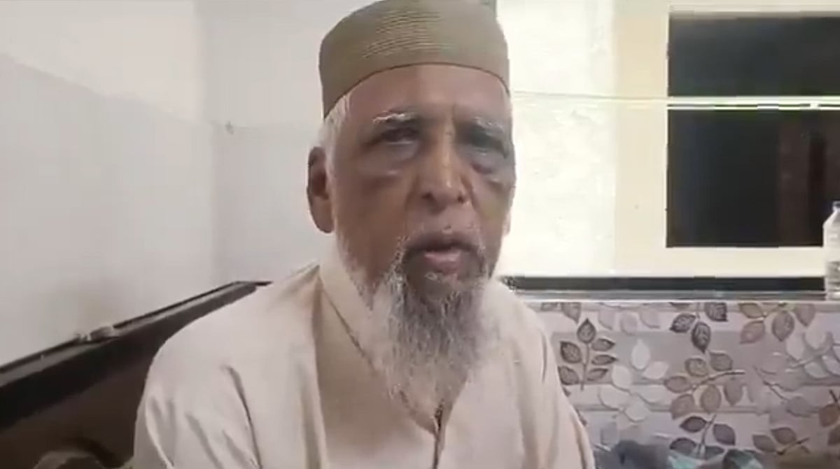 Elderly man thrashed in the train says he is alive | X