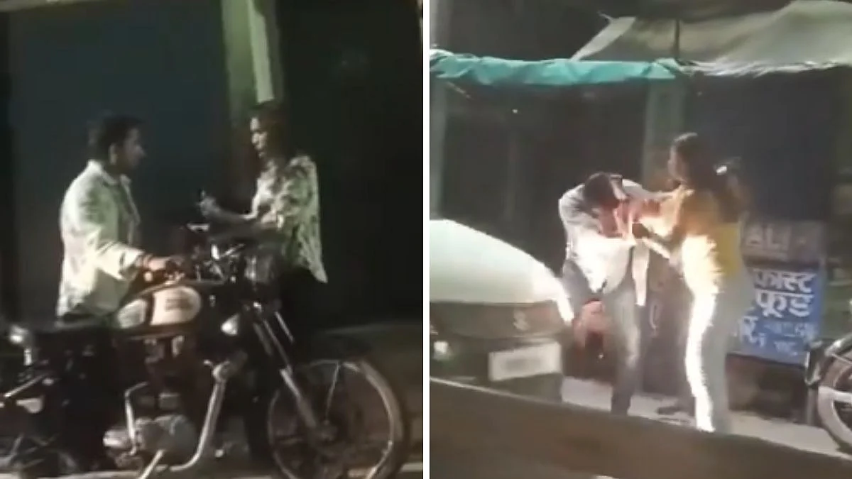 Varanasi: 2 Girls Abuse, Slap Bullet Rider For Allegedly Eve-Teasing Them; Video Viral |