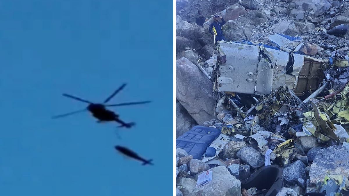 Video: Helicopter Being Airlifted By MI-17 Chopper For Repair Works Crashes In Kedarnath Valley | 