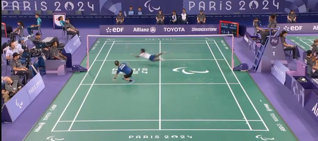 Video: Badminton Athlete Sivarajan Solaimalai's Stunning Return In Paris Paralympics 2024 Goes Viral