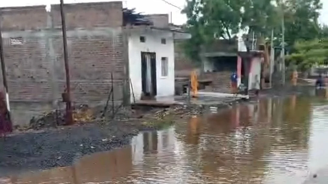 Madhya Pradesh Villagers Grappling With Waterlogged Road For Months | FP Photo