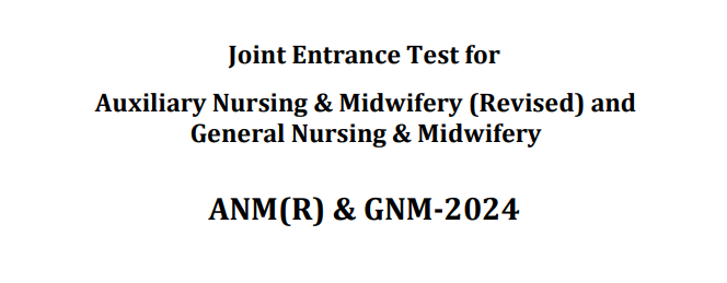 ANM (R) & GNM 2024 | WBJEEB