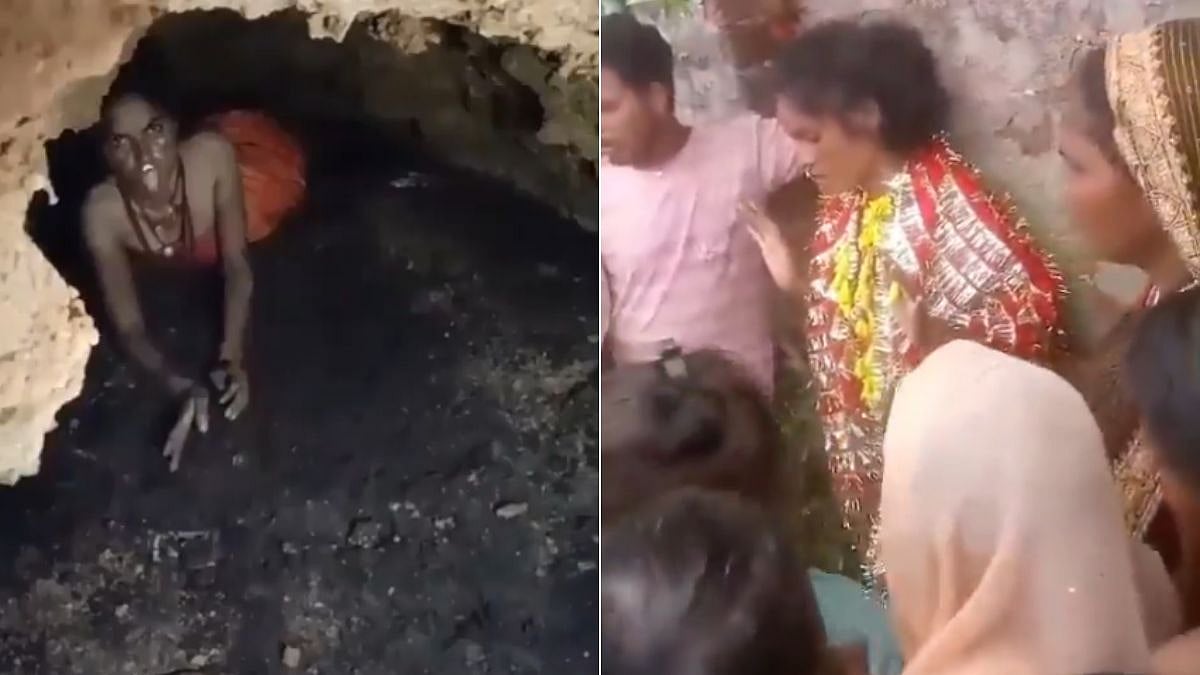 VIDEO: Jharkhand Woman Missing For 3 Months Found In Sonbhadra's Cave As 'Nagin', Villagers Worship Her