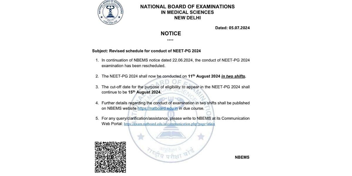 NEET PG 2024 | NBEMS