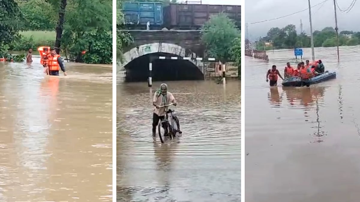 MP: Several Parts Waterlogged In Katni Due To Incessant Rainfall, SDRF Rescues 10 Standard Residents (WATCH)  | FP Photo 