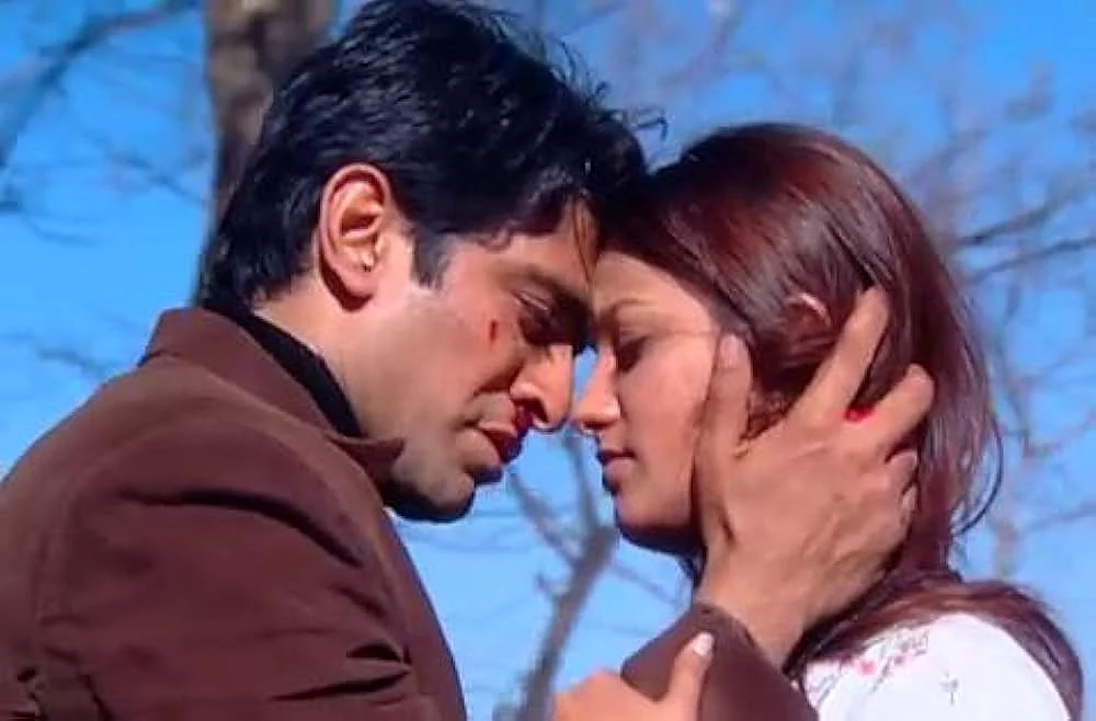 A still of Eijaz Khan and Anita Hassanandani from Kkavyanjali.