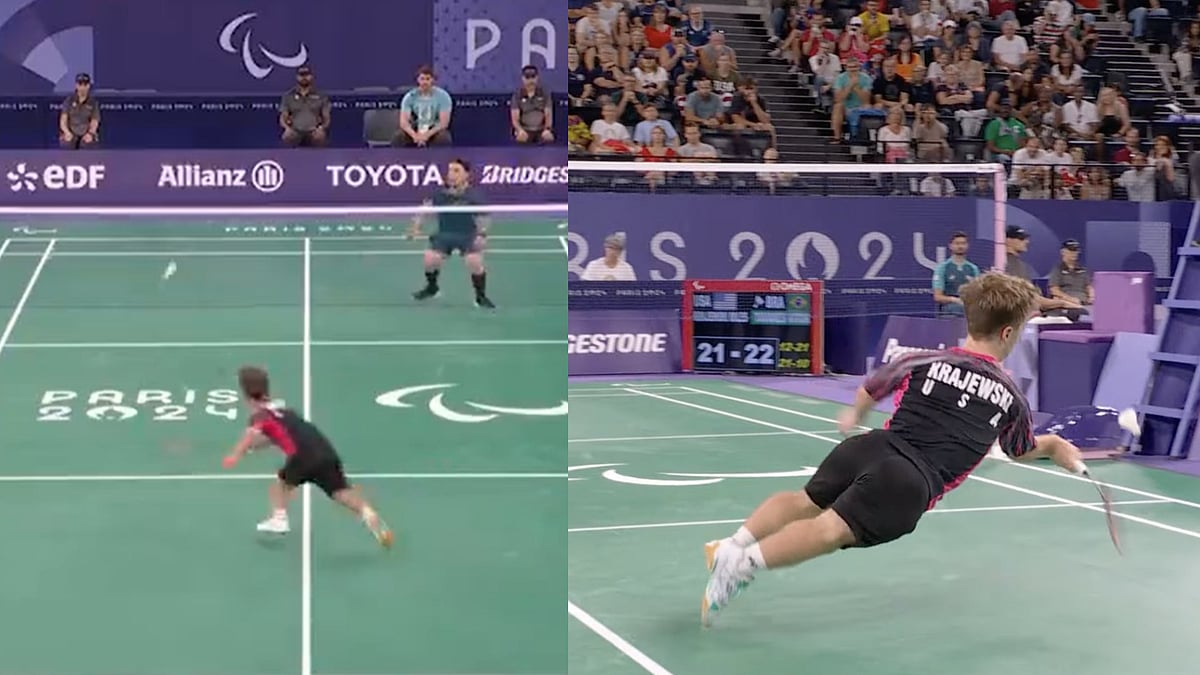 Paris Paralympics: Epic Match Point Played Between Vitor Tavares And Miles Krajewski Leaves Crowd in Awe; Video Goes Viral 