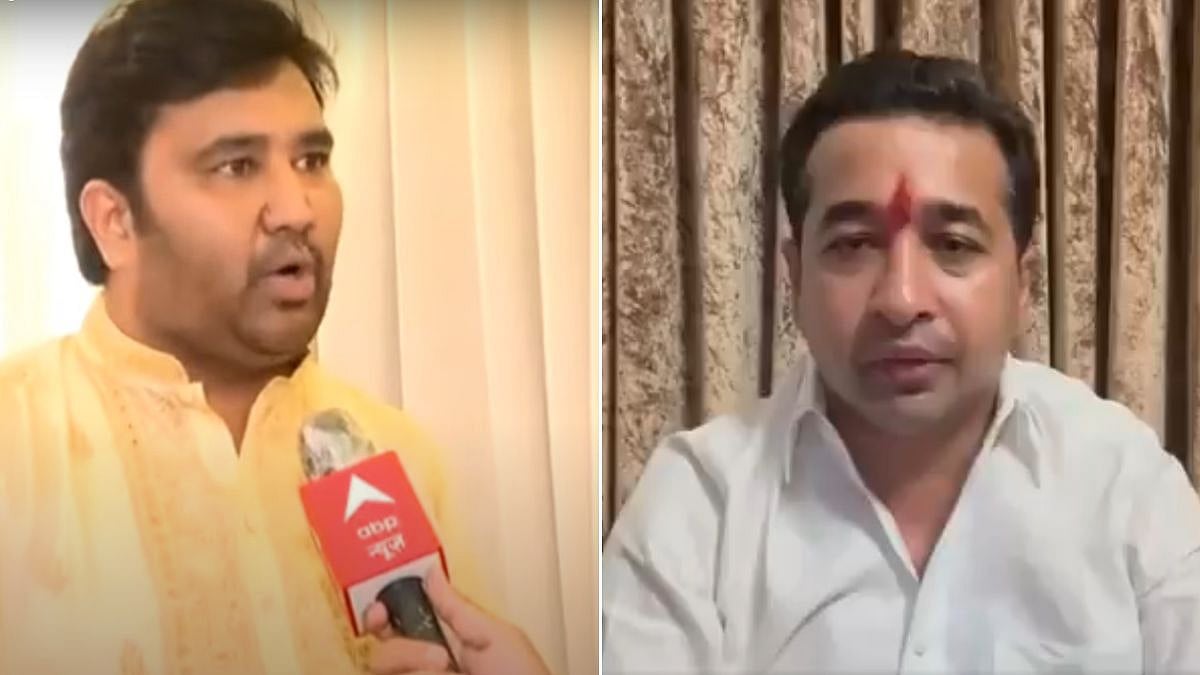 BJP leader Haji Arfat Shaikh targeted Nitesh Rane over latter's comments on mosque | X | Nitesh Rane | ABP