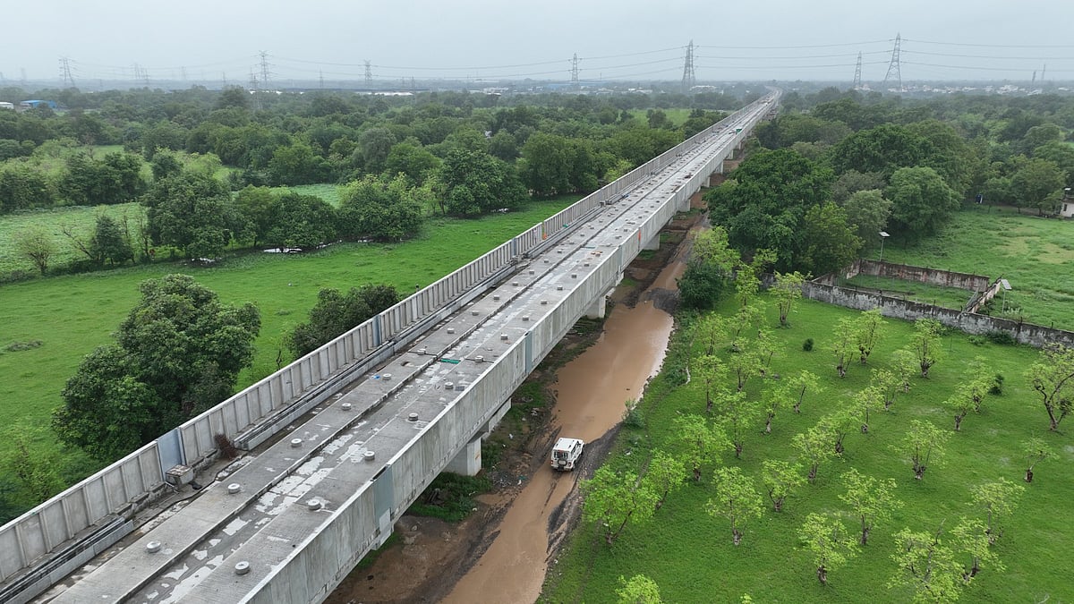 Mumbai-Ahmedabad Bullet Train Project: 1,75,000 Noise Barriers Installed Along 87.5 km Stretch | File Photo