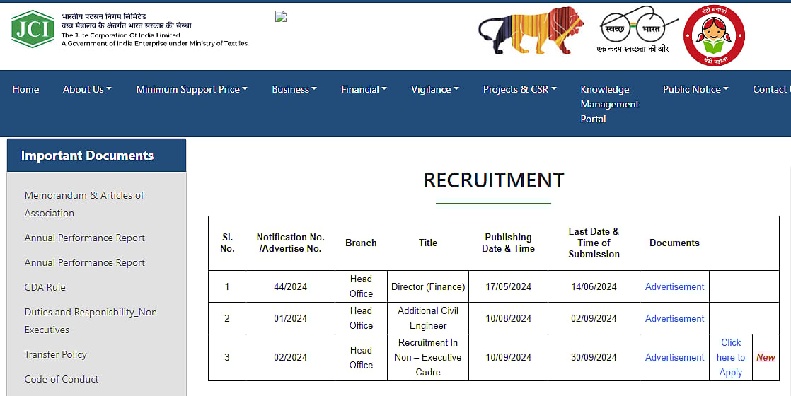 JCI Accountant, Junior Accountant Posts Available | 