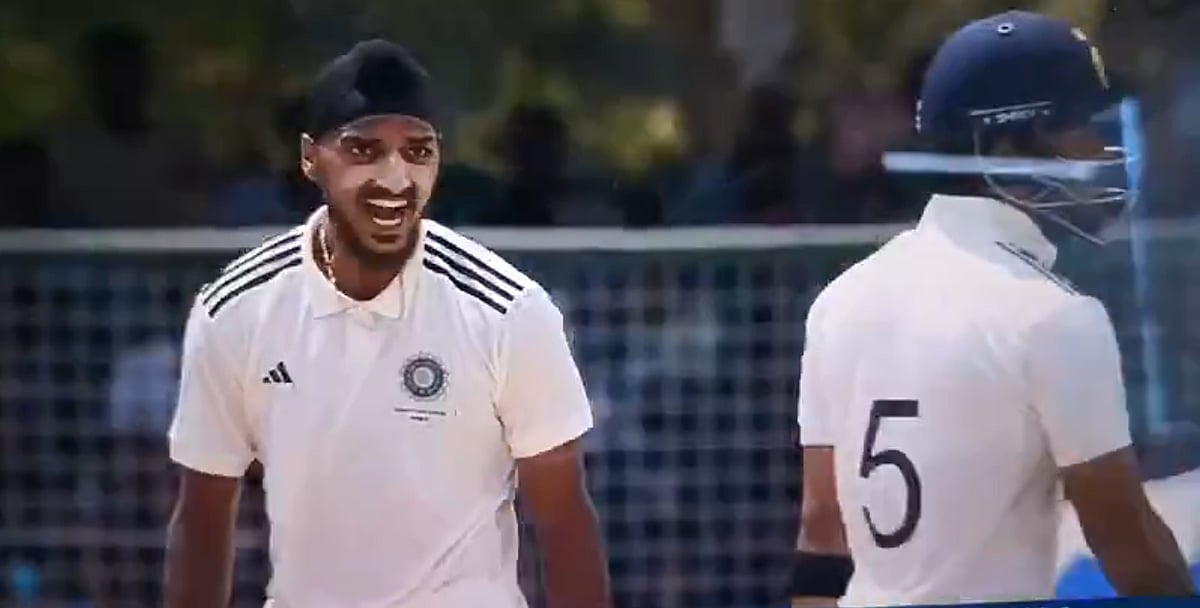 Arshdeep Singh dismissed Riyan Parag. | (Credits: Screengrab)