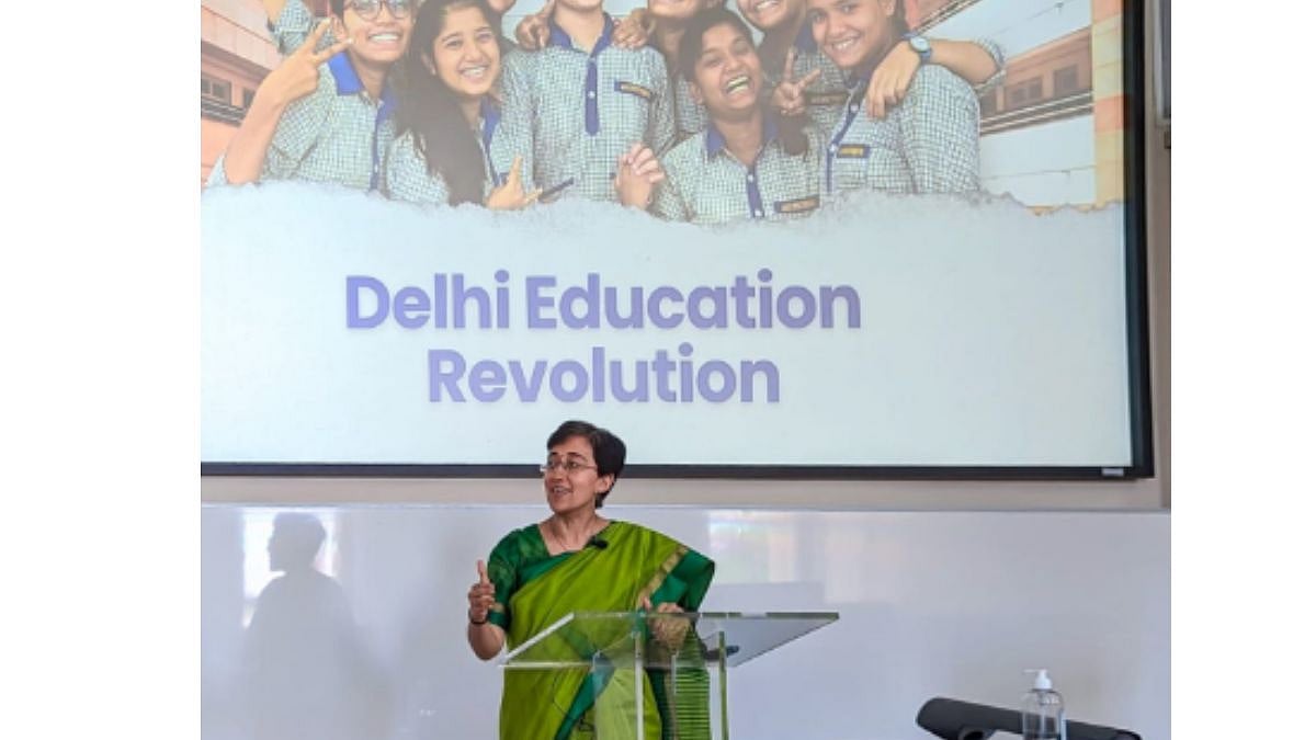 Atishi at Cambridge on June 18, 2023