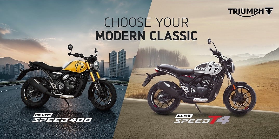 2025 Triumph Speed 400 and Triumph Speed T4