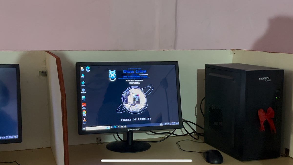 Computers set up at the Zilla Parishad school in Vehalonde