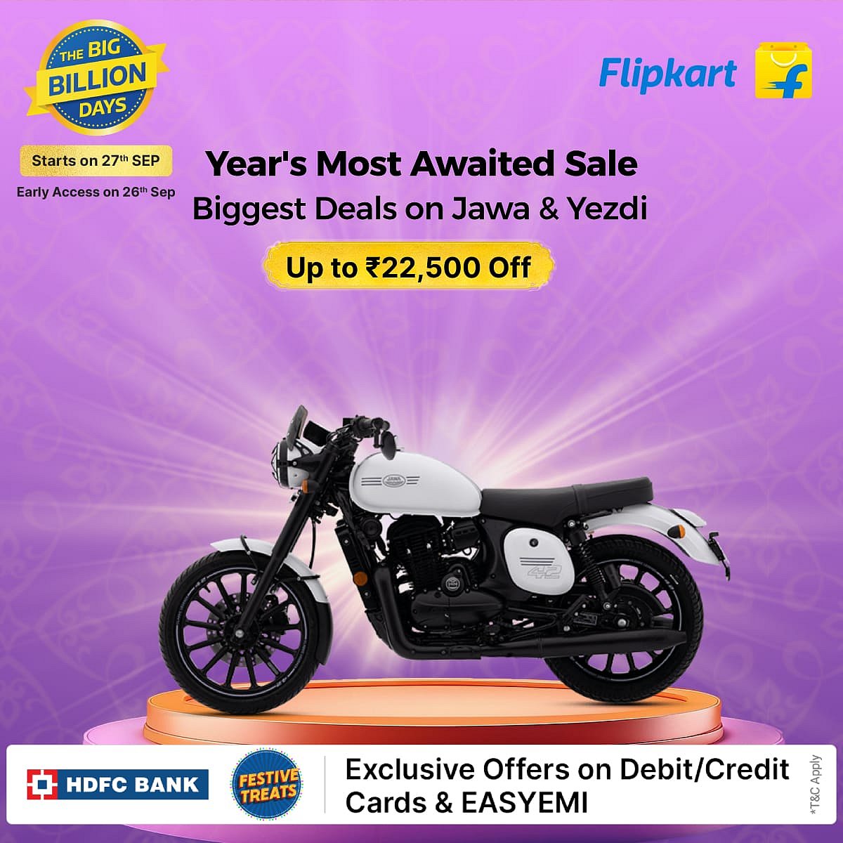 Big Billion Days 2024 Flipkart Jawa Yezdi Motorcyles