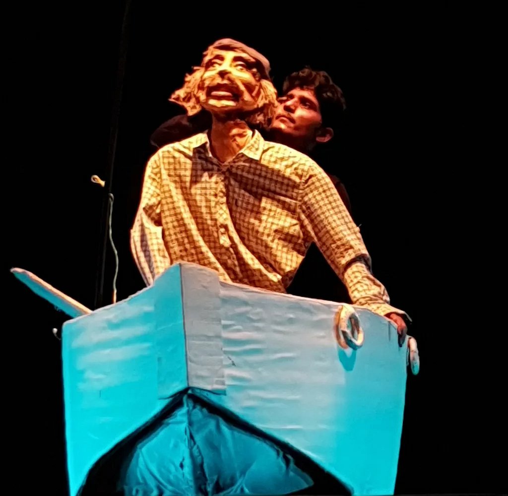 This is an adaptation of Ernest Hemingway’s classic, The Old Man and the Sea, brought to life through puppetry. Photo courtesy: Esplanade – Theatres on the Bay
