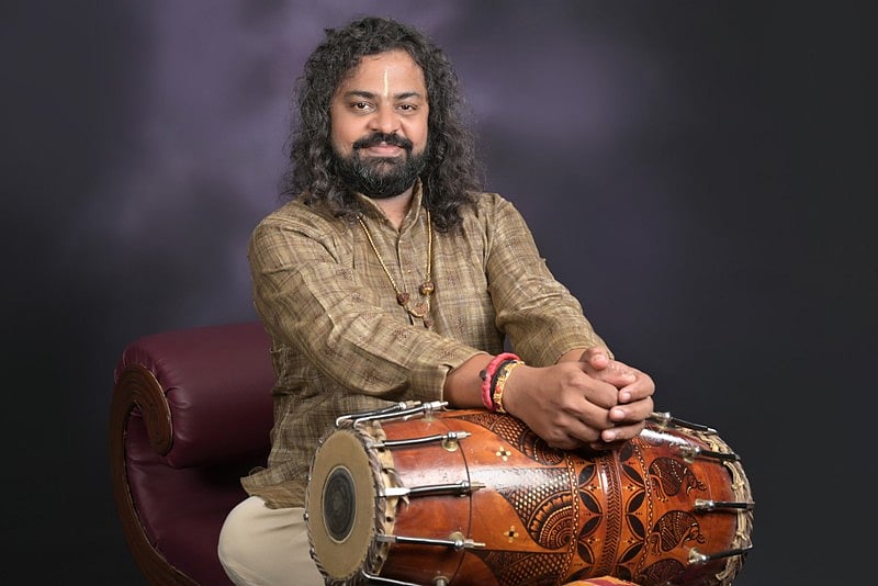 Veteran mridangam artiste Patri Satish Kumar. Photo courtesy: Esplanade – Theatres on the Bay
