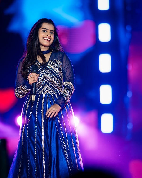 Sivaangi Krishnakumar has hit indie tracks like No No No and La La Heart Nikkala. Photo courtesy: Esplanade – Theatres on the Bay
