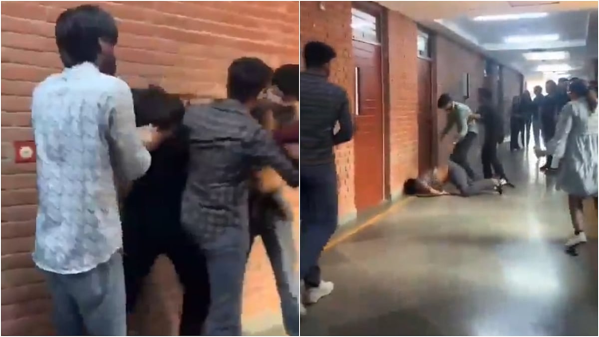 Massive Brawl Erupts Between Two Student Groups Over Female Friend In Amity University | X