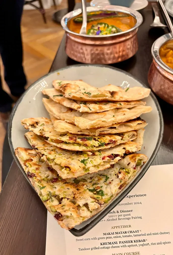 A selection of naan varieties. Photo: Connected to India
