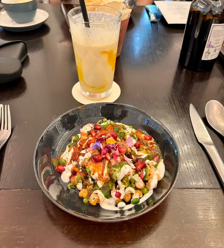 Makai Matar Chaat, an appetiser. Photo: Connected to India