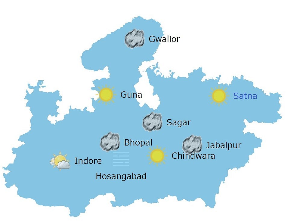 Weather in Madhya Pradesh at 9:50 Am