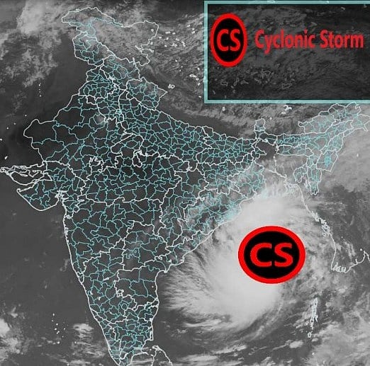 Cyclonic Storm affecting India at present 