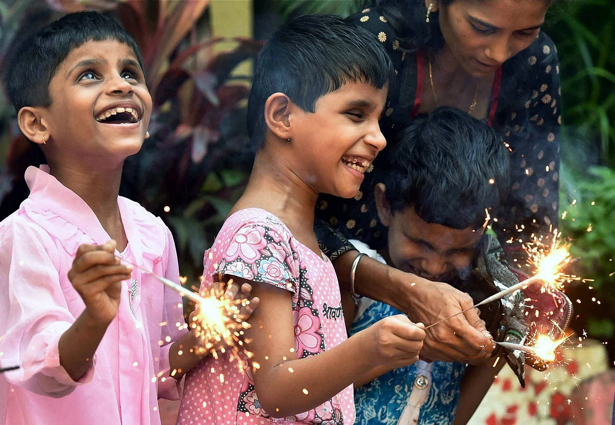 Diwali celebrated by blind students in Mumbai