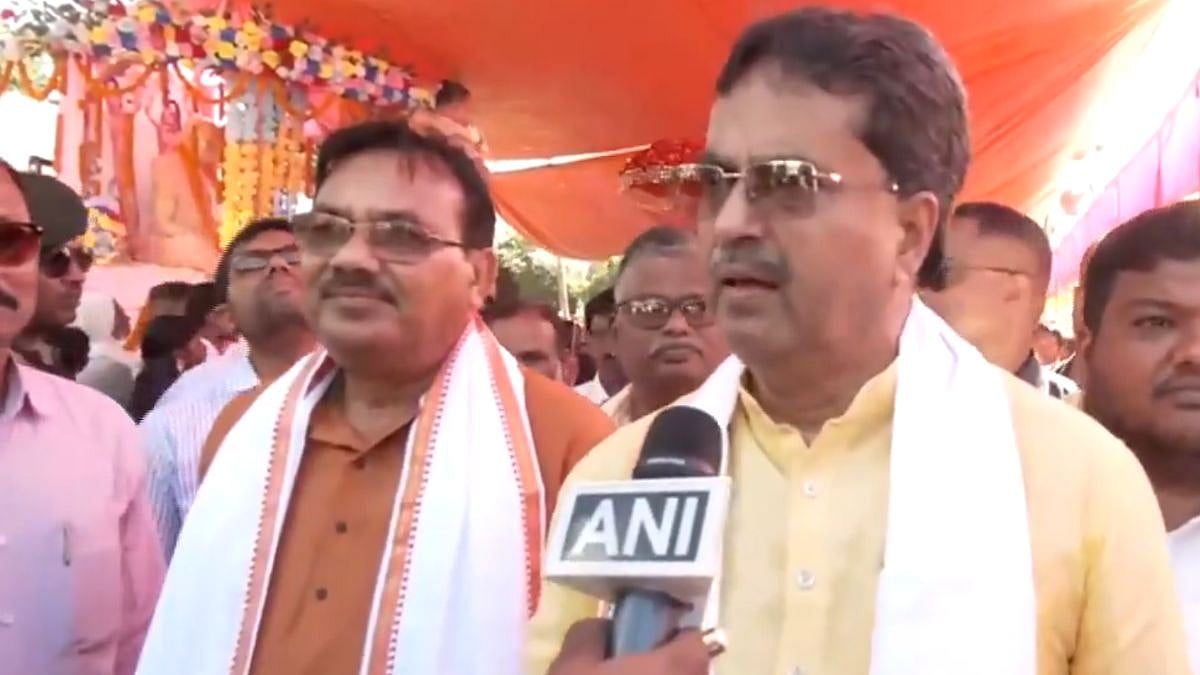 Tripura CM Manik Saha (R) | ANI