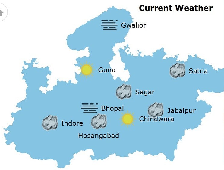 Weather in Madhya Pradesh at 11:30 Am 