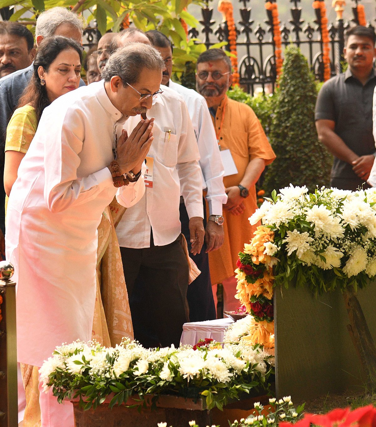 The Thackeray family pays homage to their patriarch, Balasaheb, on his death anniversary, at Shivaji Park in Dadar on Sunday